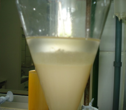 Emulsion breaking in water solvent