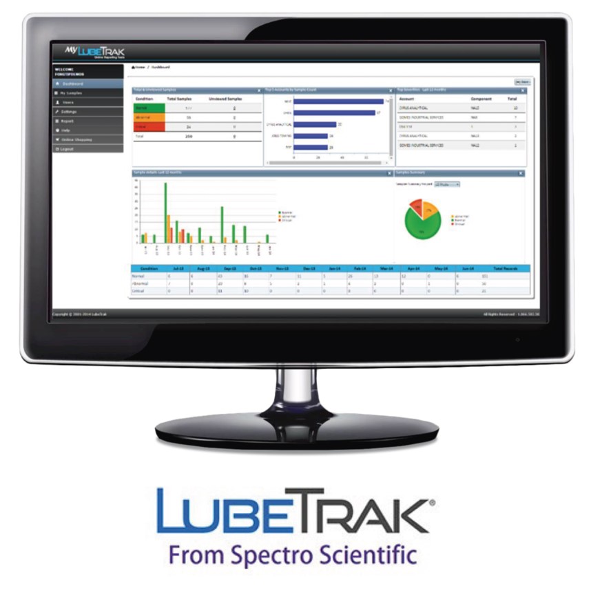 LubeTrak Logo and Monitor